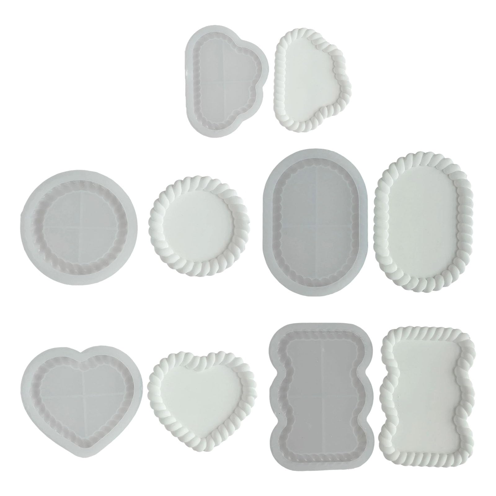 Shurhome Food Grade Silicone Craft Set 5PCS Detailed Patterns Realistic Releases Home Decor Creation Home Decoration Silicone
