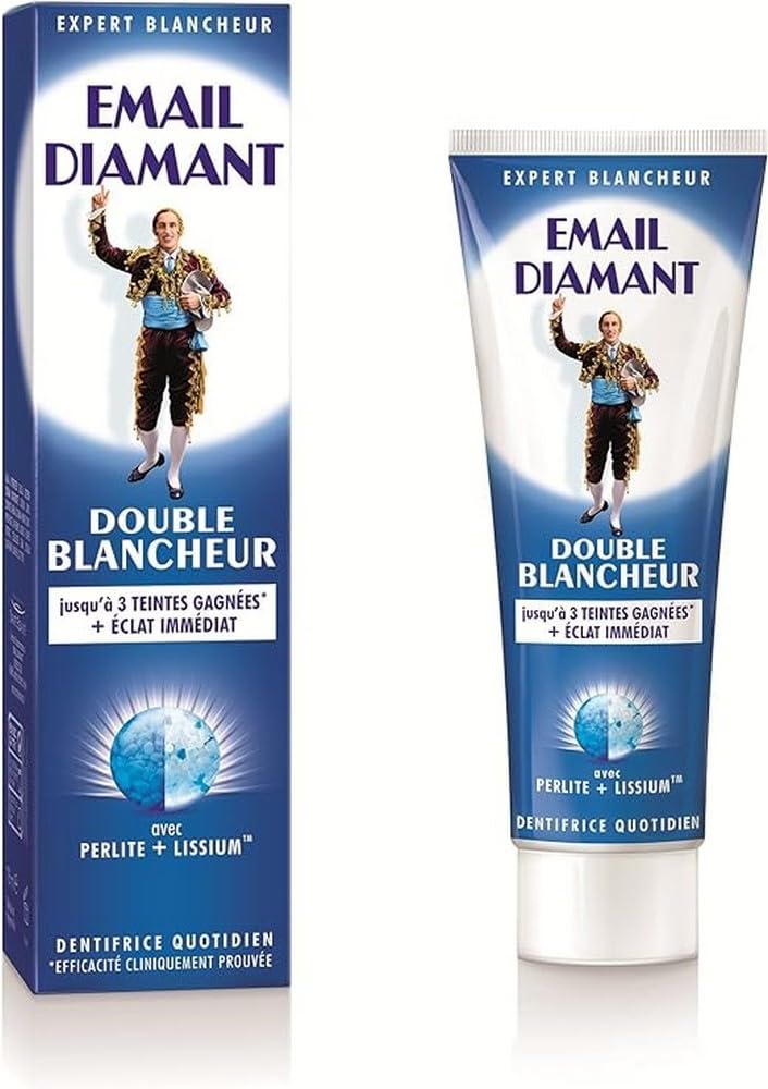 Lot De 2 Dentifrices Email Diamant Formule Rouge - 75 Ml Chaque, Neufs