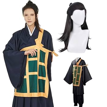 あお】呪術廻戦 夏油傑 高専制服 コスプレ 衣装 ウィッグ A-0884 呪術廻