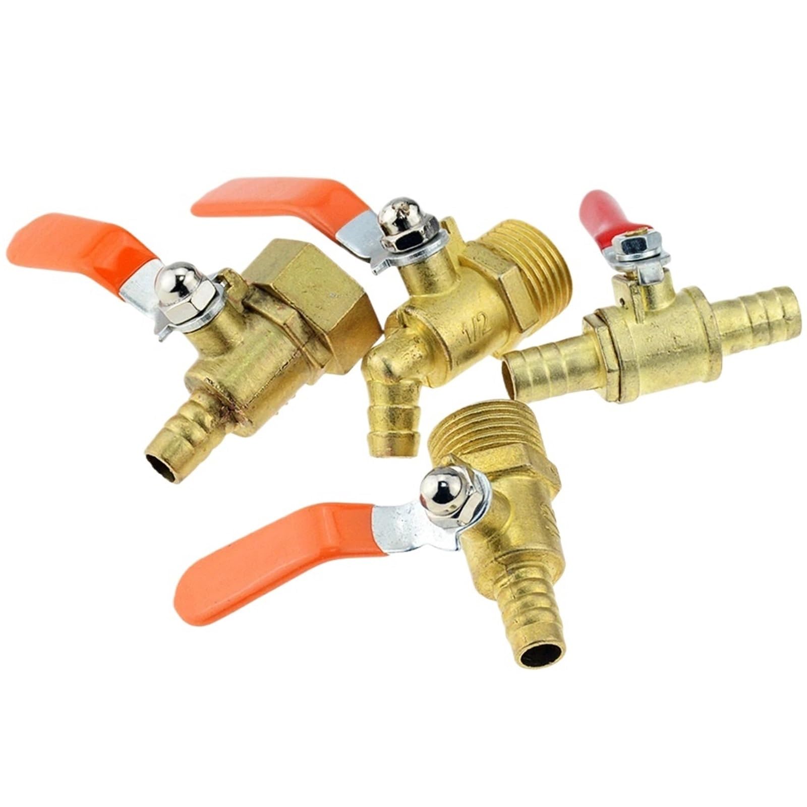 Robinet à bille motorisé 10mm robuste avec raccord double plug