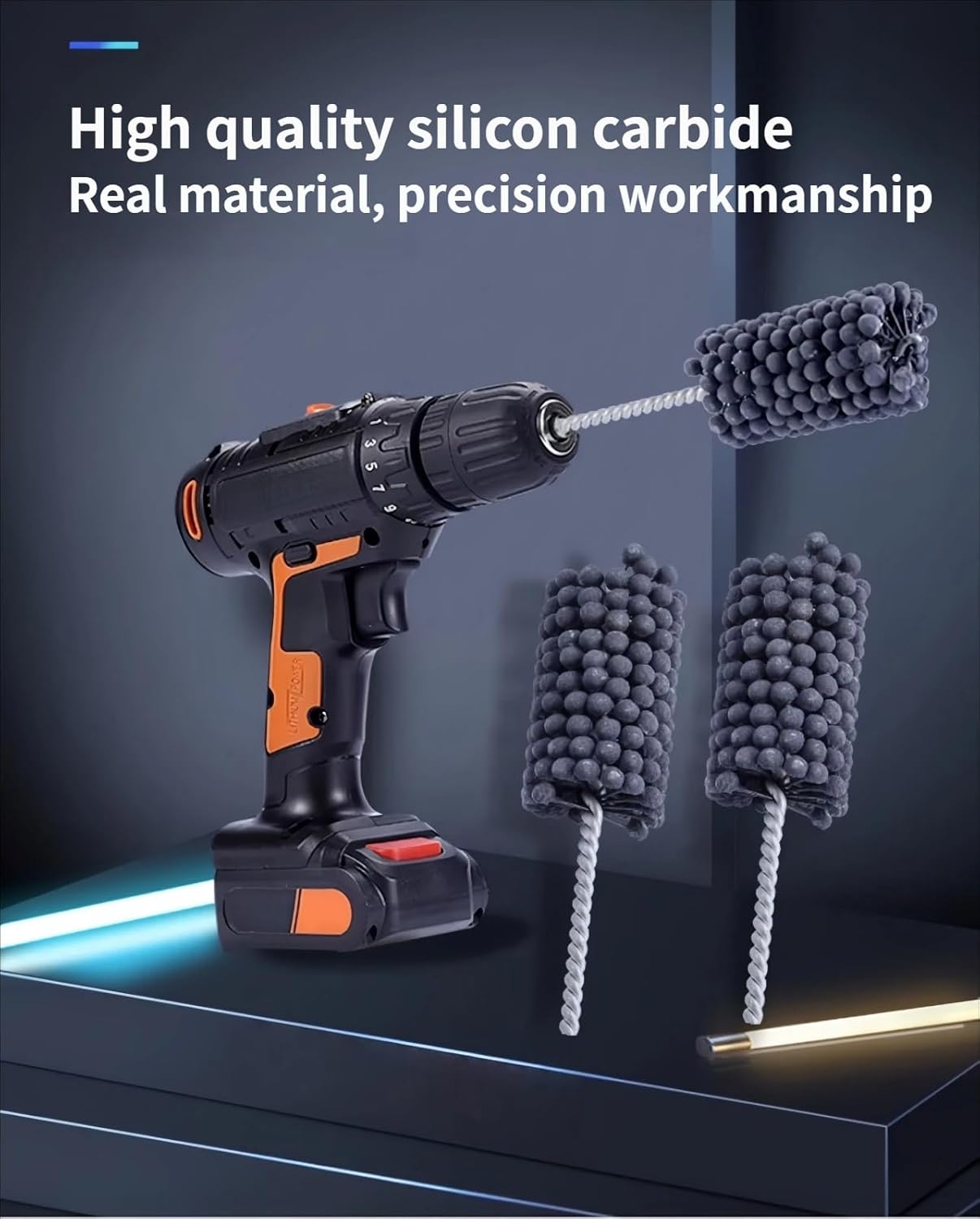 240 Spherical Brush Head, Suitable for Precise Engine Grinding and deburring. Made of Silicon Carbide, with a Diameter ranging from 4mm to 110mm.(ID77MM)