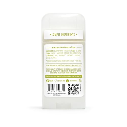 Miniatura 9 de HUMBLE BRANDS - Desodorante natural sin aluminio para mujeres y hombres, desodorante vegano sin crueldad, formulado para pieles sensibles, bergamota