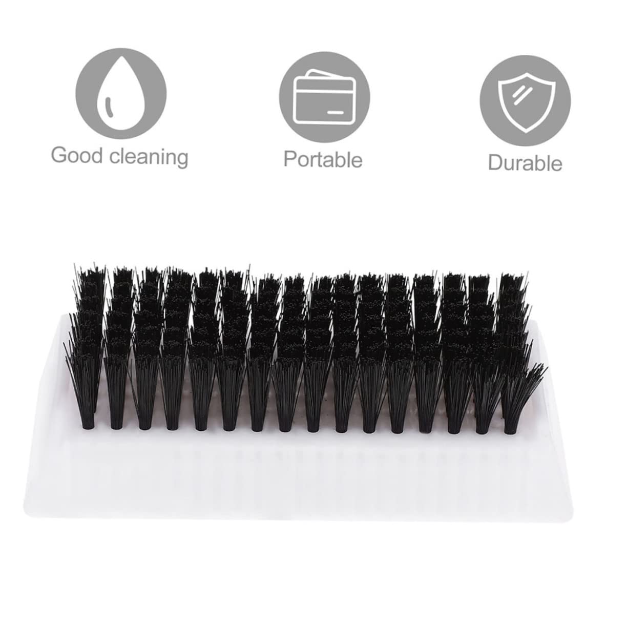 Healvian 8 Pezzi Spazzola per Unghie Doppia Facile e Conveniente per Unghie e Mani Accessori per Manicure per Casa