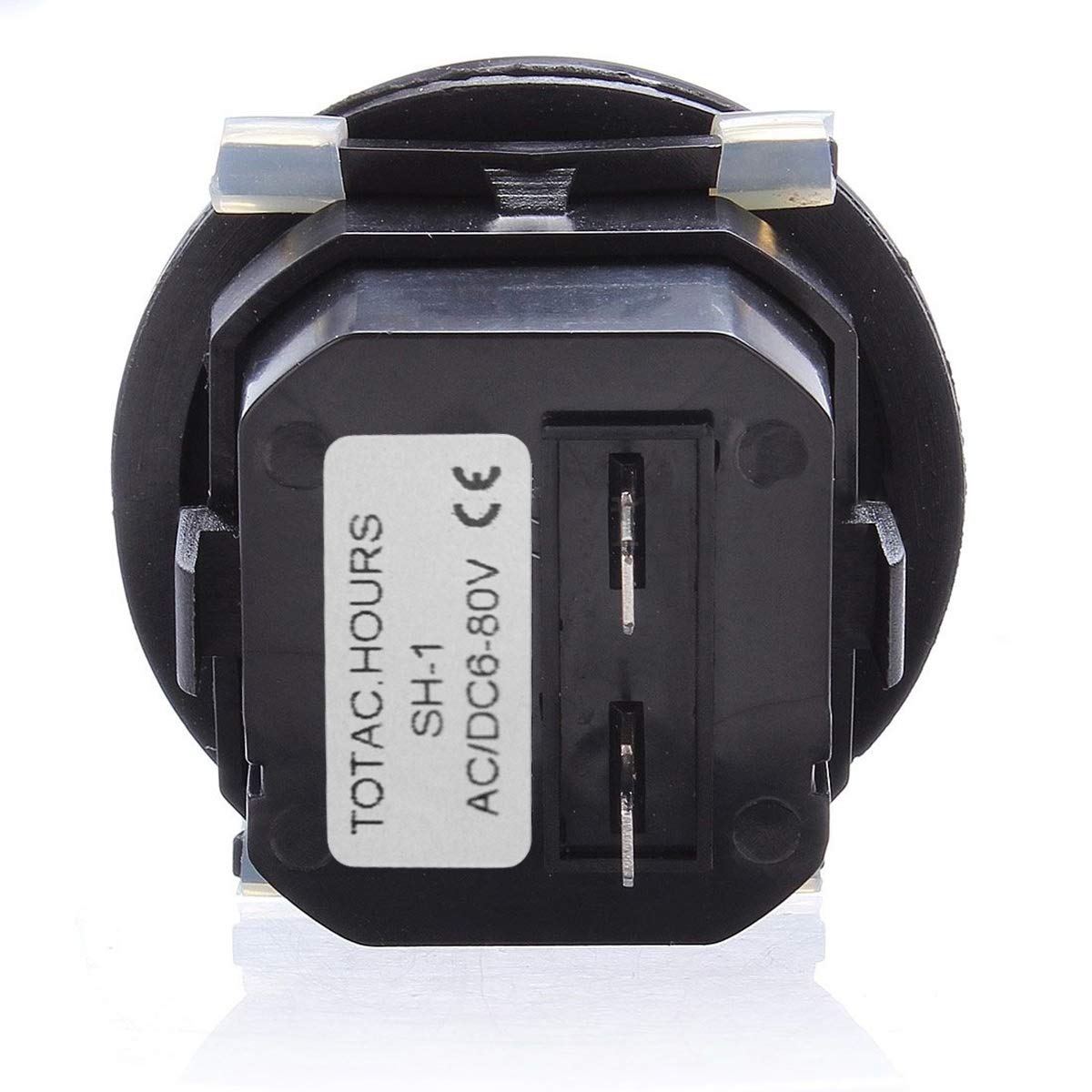 SANON 12V 24V 36V Compteur Horaire Jauge Ronde Étanche pour Moteur de Tracteur de Bateau Marin