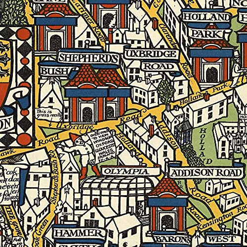 Gallery Prints Wonderground Map Of London Town Circa 1927 - Measures 24 Inches X 36 Inches (610Mm X 915Mm) #TOP3