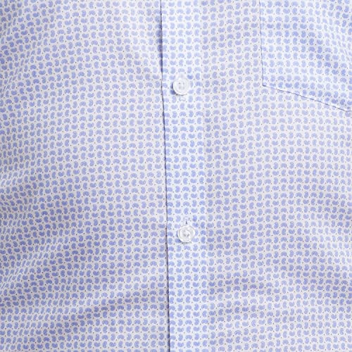Image of Park Avenue Men's Pure Cotton Print Pattern Slim Fit Semi Cutaway Collar Full Sleeve Formal Shirt