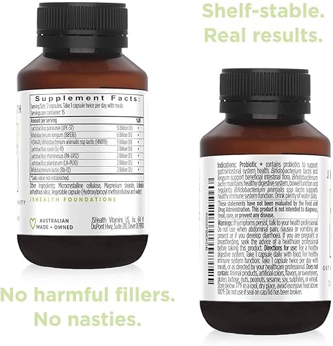 Miniatura 2 de JSHealth Vitaminas fórmula de salud intestinal e inmunidad  Probióticos para mujeres y hombres  Suplemento probiótico estable para la salud