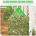 Nuenen 4 Pcs Hay Bags for Horses 40 Inch Slow Feed Hay Nets Bag for Horses Goats Sheep Oxford Hanging Feeder Feeding Supplies for Trailer and Stall Easy to Fill and Hang(Green)
