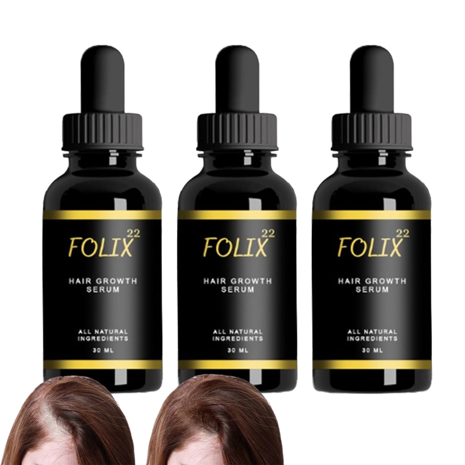 Folix22 Hair Growth Formula, Folix22 Hair Growth, Folix22 Hair Growth Serum, Folix22 Hair Growth Oil, Folix 22 Hair Growth Serum, Natural Hair Oils for Hair Growth (3pcs)