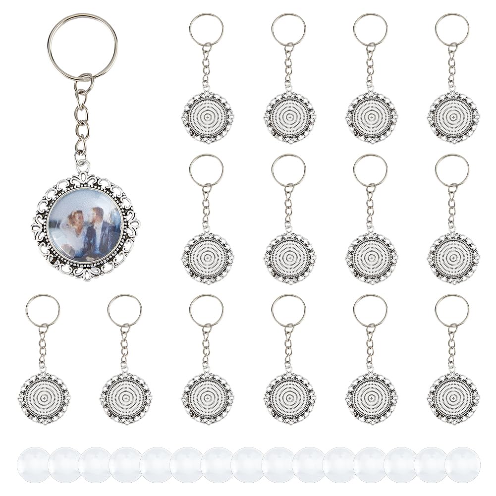 Porte-clés cabochons vierges à personnaliser pour offrir des cadeaux faits main inoubliables