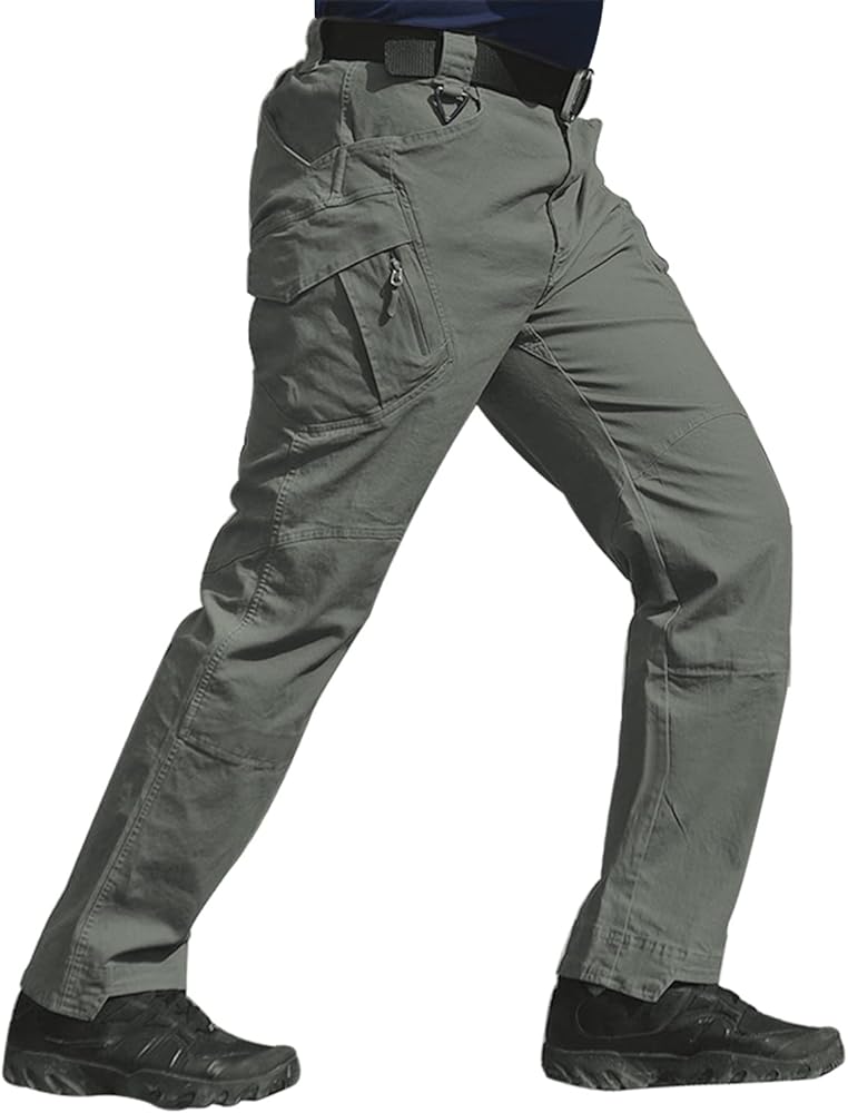 FEDTOSING Men's Outdoor Cargo Work Trousers Military Tactical