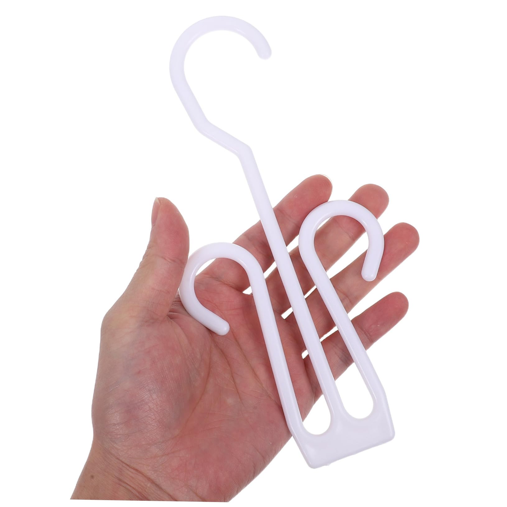 Garneck 12Pcs Plastic Shoe Display Hooks Extended Design for Efficient Drying of Slippers for Closet Balcony Bathroom and Supermarket Use High Load Capacity Hangers