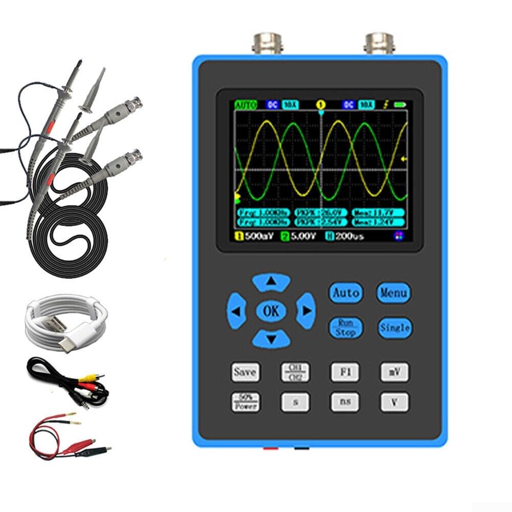 Digitales Oszilloskop, tragbares DSO2512G 120M Bandbreite Dual Channel Oszilloskop + FPGA + ADC