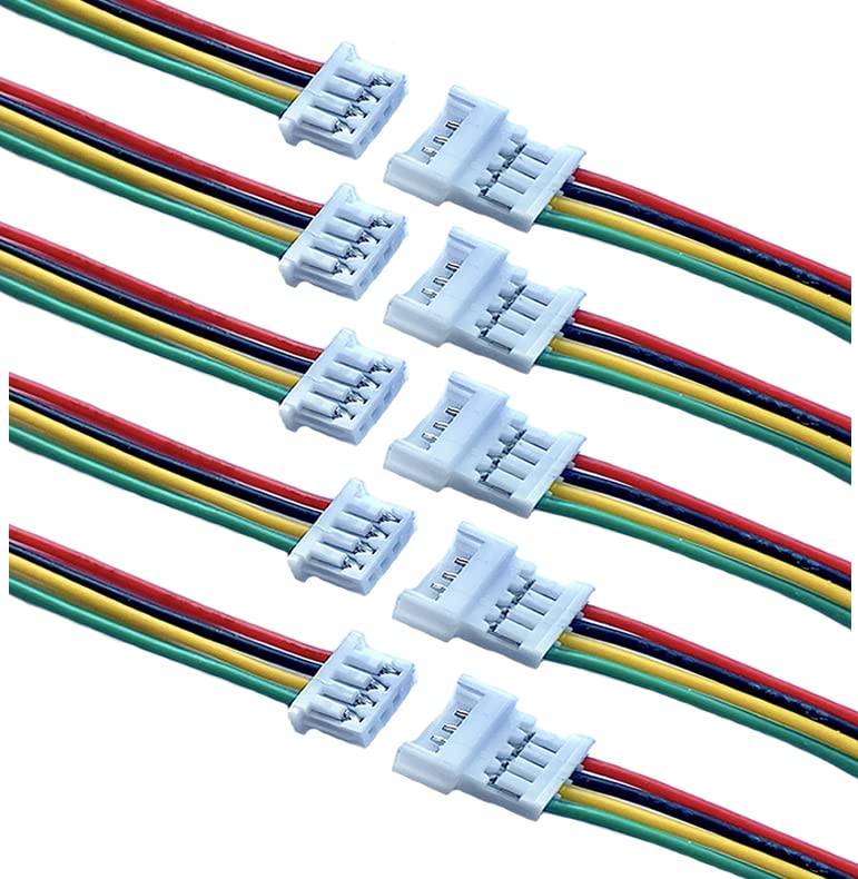 Vuniversum 5 Pairs Micro JST 1.0 SH 3-Pin Male Female Connector 1.0 Mm Coupling Including 15 Cm 28AWG PVC Cable (1.0 SH 3Pin - View #8