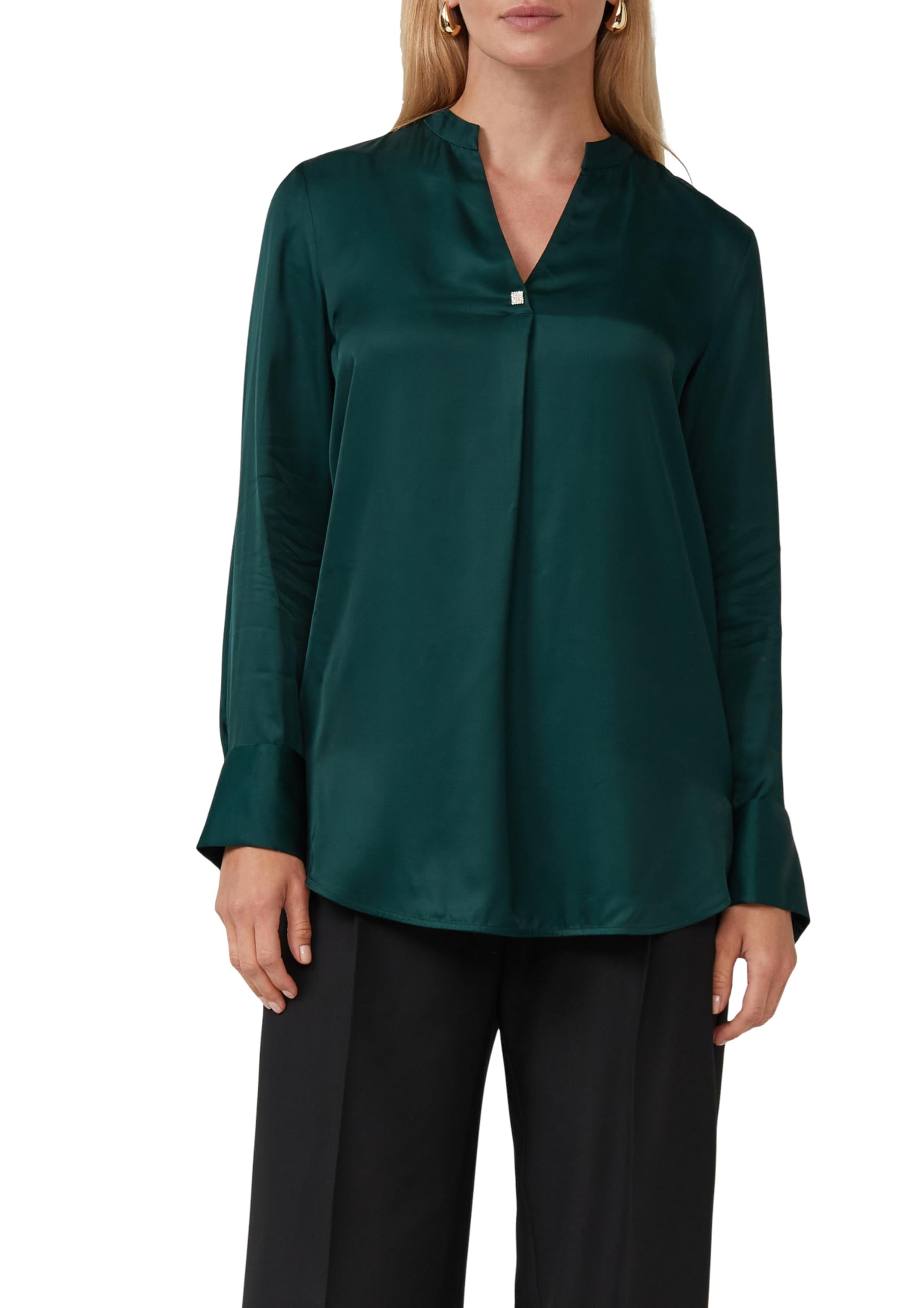 s.Oliver Elegante Satin-Bluse mit Manschetten