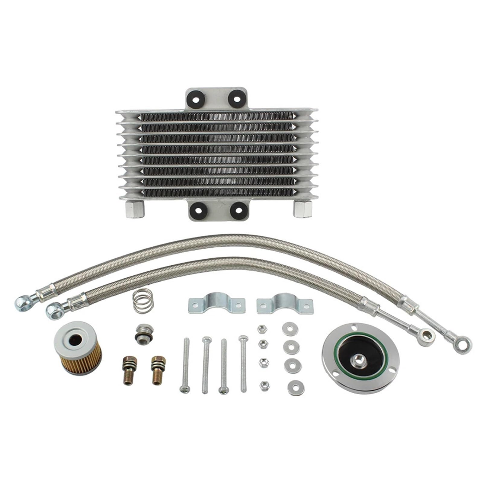 Refroidisseur de transmission oil cooler kit pour moto Suzuki 125ml aluminium - 8