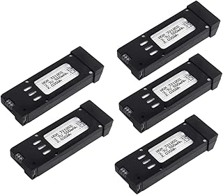 OooSure 5 pcs E58 3.7V 550mAh 25C 721855 Rechargeable Lithium Batteries for JY019 WiFi Mini FPV Quadcopter RC Drone