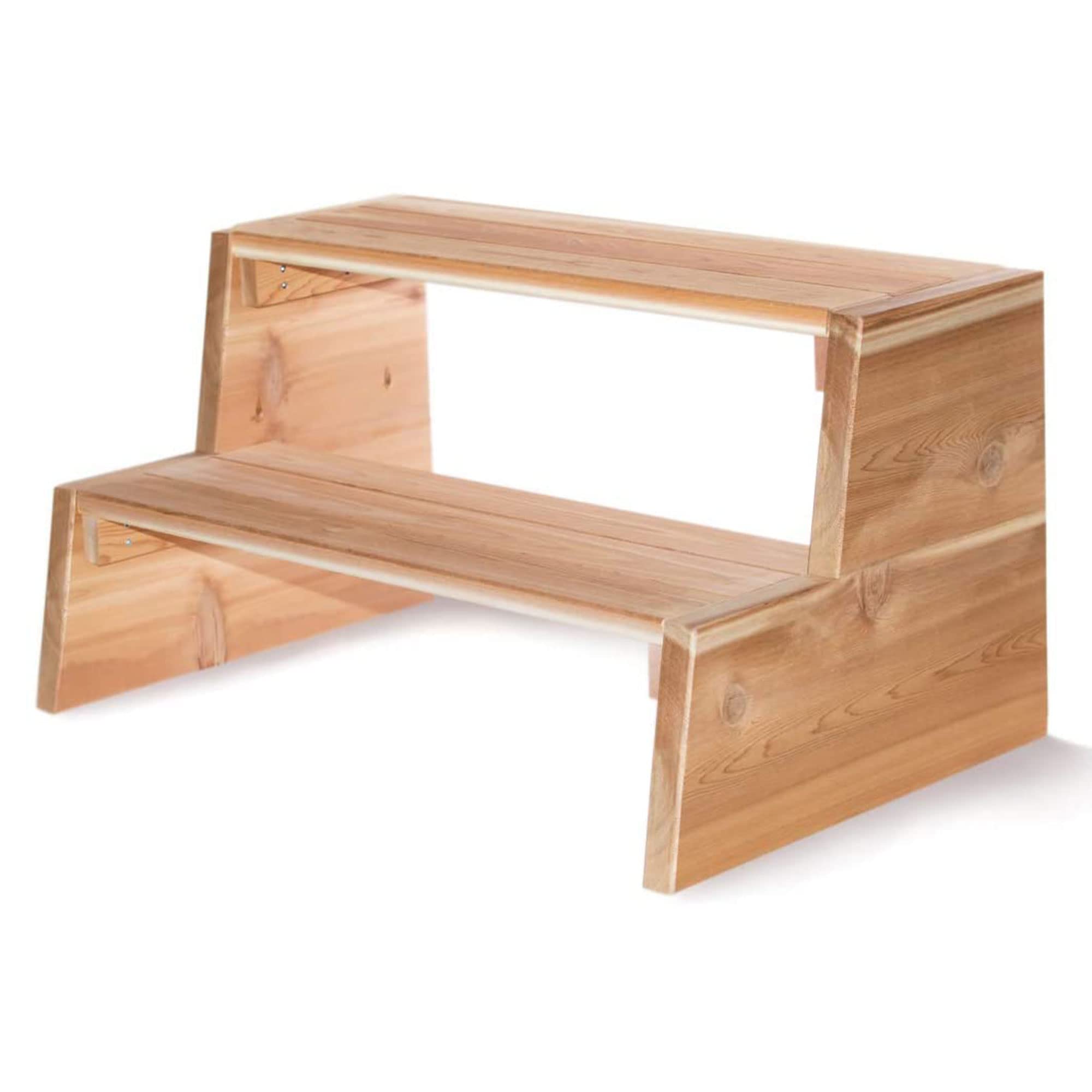 All Things Cedar 2-tiered spa steps