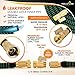 Yolobee Garden Hose 80 Feet, Expandable, Lightweight, High Density 3750D Outer Fabric, Durable Double Latex Core, Bundle with Spray Nozzle and Accessories (5 Items)