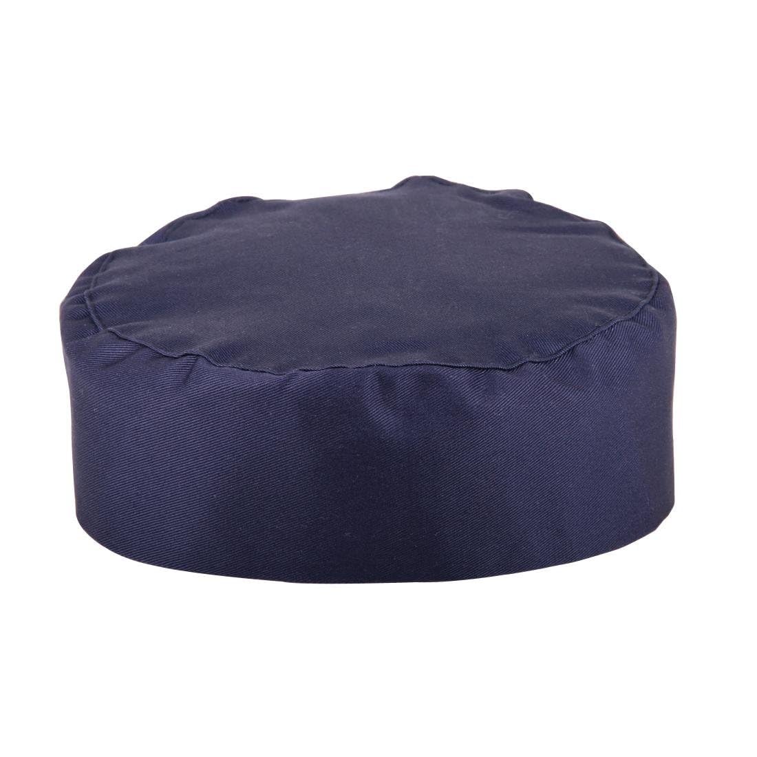Skull Cap, Blue, One Size Fits All, Material: Polycotton, Lightweight Cap, Elasticated Back, Easy to Clean, Professional Kitchen Attire, A204