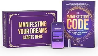 The Manifestation Code – Includes Patent Pending App & Crystal | Attract Love, Wealth & Inner Peace | Unlock Abundance with Law of Attraction
