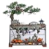 Table Fountain Flowing Water Ornaments Rock Garden Fountain Circulating Water Creative Simple for Home Office Desktop Fish Tank Table Fountain for Indoor Use