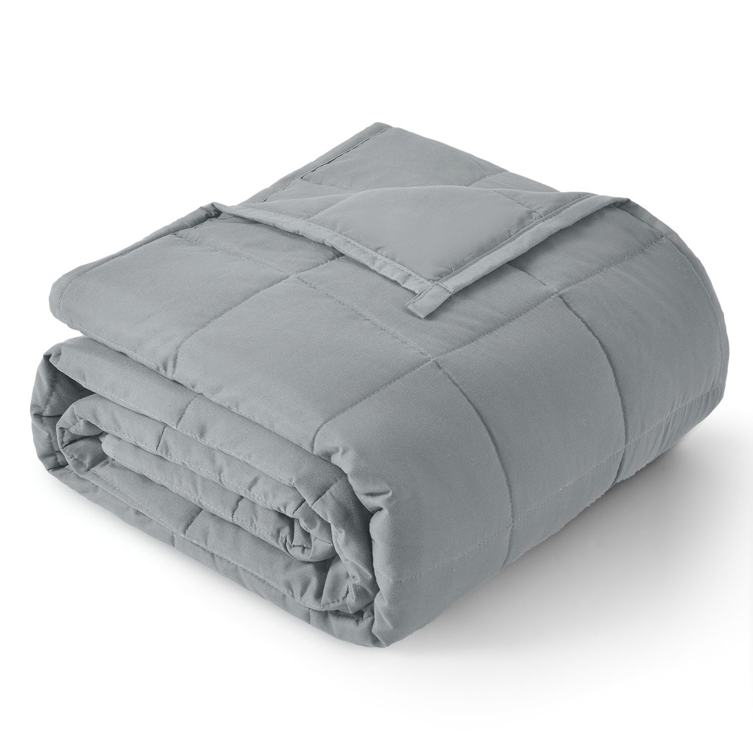 Topblan Weighted Blanket Queen Size 20lbs, Soft Cooling Weighted Blanket for Adults, Breathable Heavy Microfiber with Glass Beads Warm Blanket for Sofa Bed All Season, 80 x 87 inches, Grey