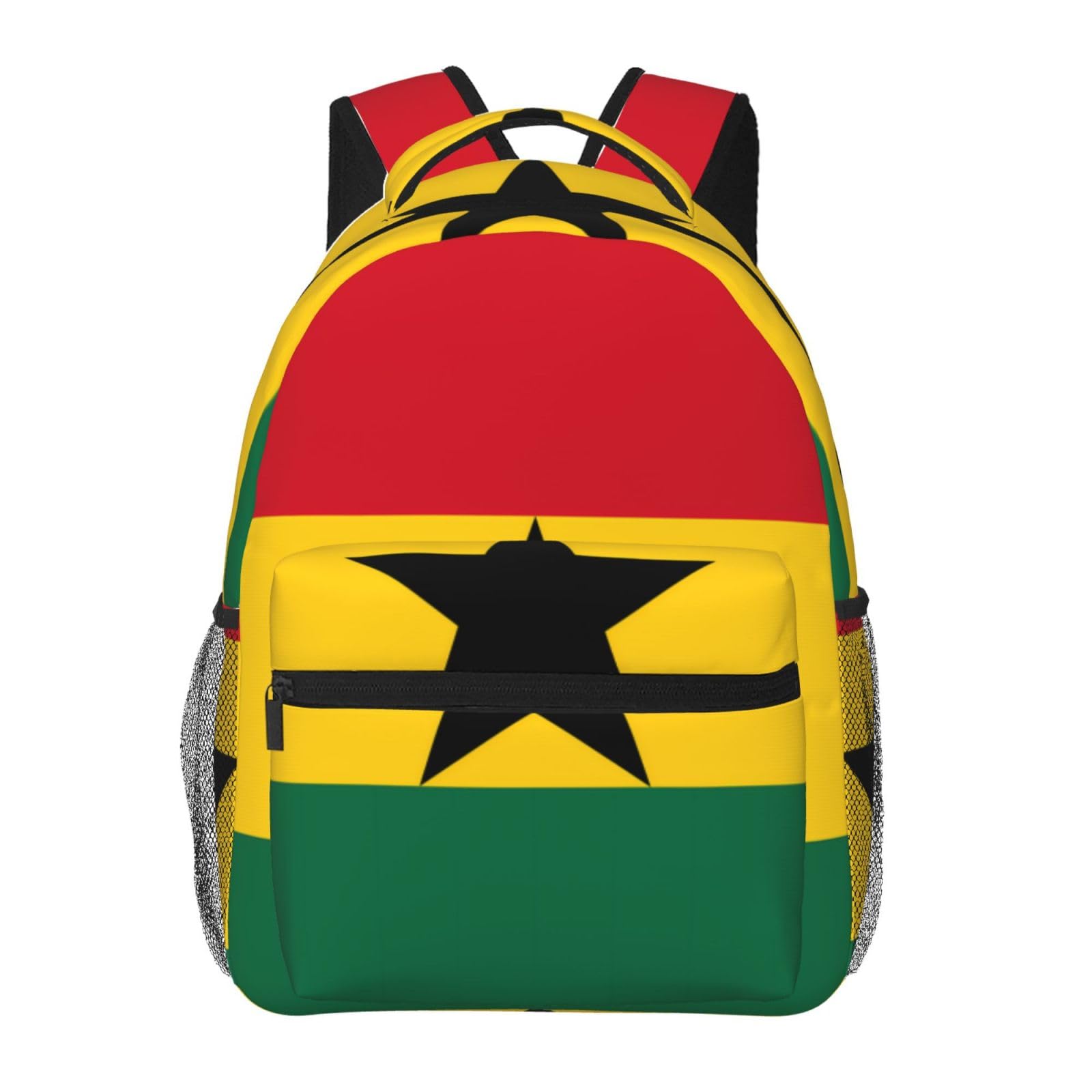 Mochila para portátil con bandera de Ghana y diseño ligero multiusos 7