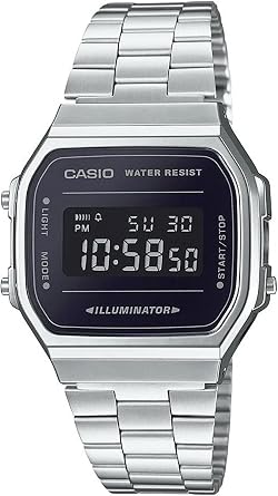 CASIO Digital Wristwatch Standard A168 Mens Womens Kids International Model Parallel Import, Bracelet Type