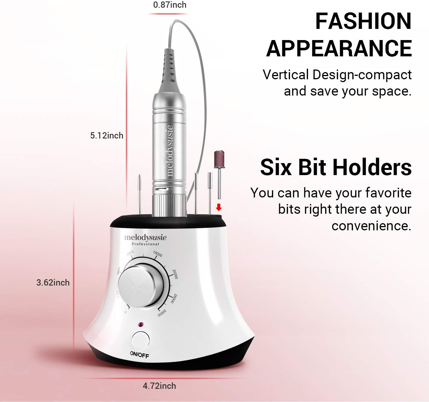 MelodySusie Multifunctional Desktop Nail Drill - Image 3