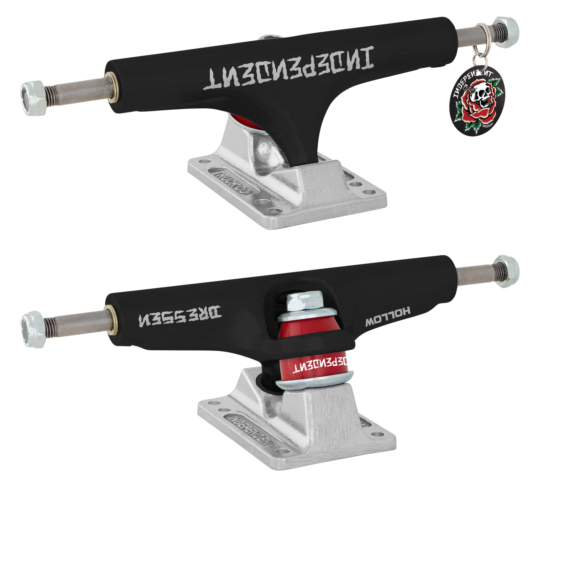 INDEPENDENT Truck Company 166 Stage 4 Hollow Eric Dressen Pro Black Silver Standard Skateboard Trucks