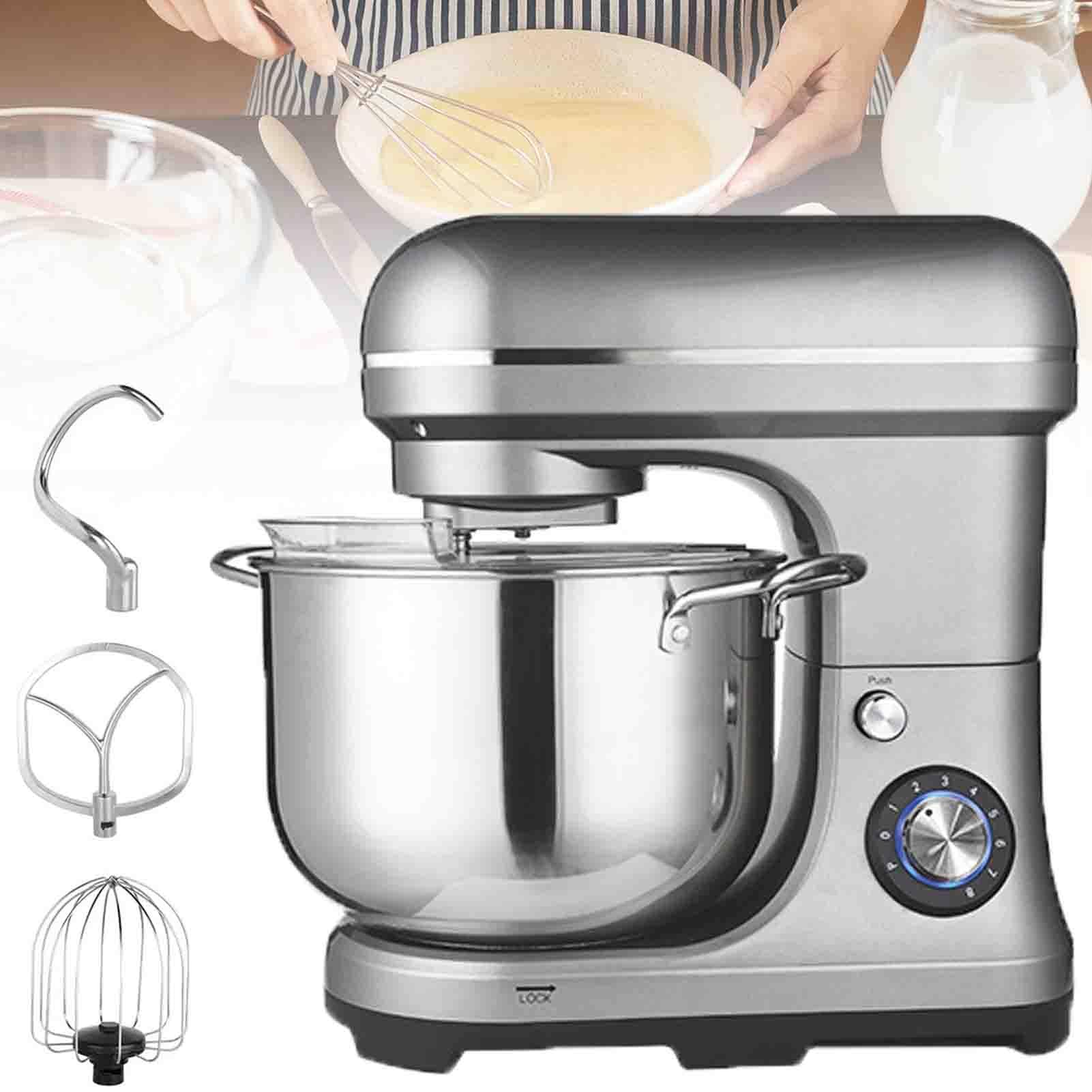 Impastatrice Planetaria, 2000W, 10 Litri, 8 velocità, Robot da Cucina Mixer con Frusta, Gancio per Impastare, Frusta per Dolci, Contenitore Inox con Maniglia