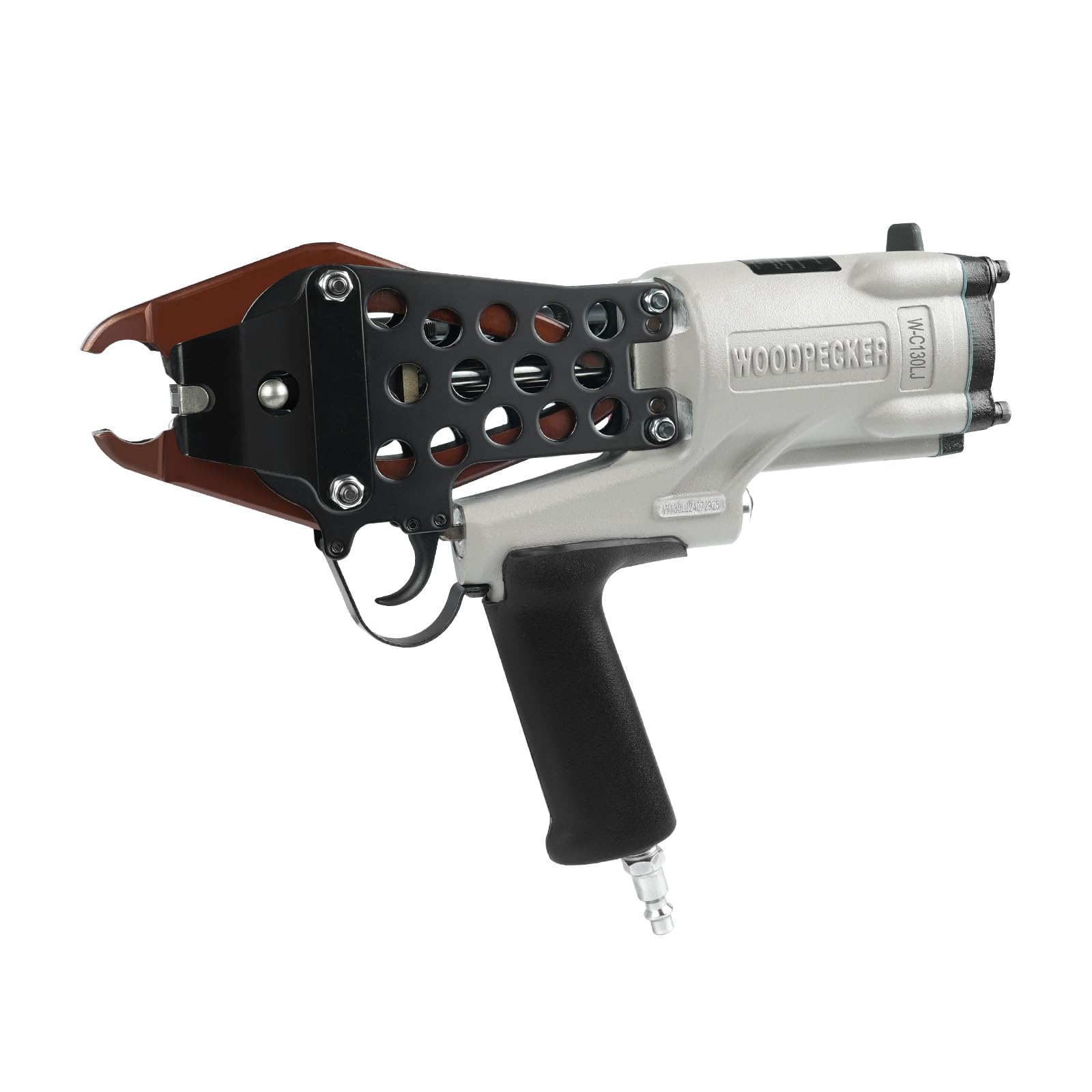 Grapadora neumática de anillo de cerdo de calibre 11 de Woodpecker C130L, diámetro de cierre de 1314 mm, corona de 1 12 pulgadas, pistola de anillo C ligera y potente para esgrima de fronteras,