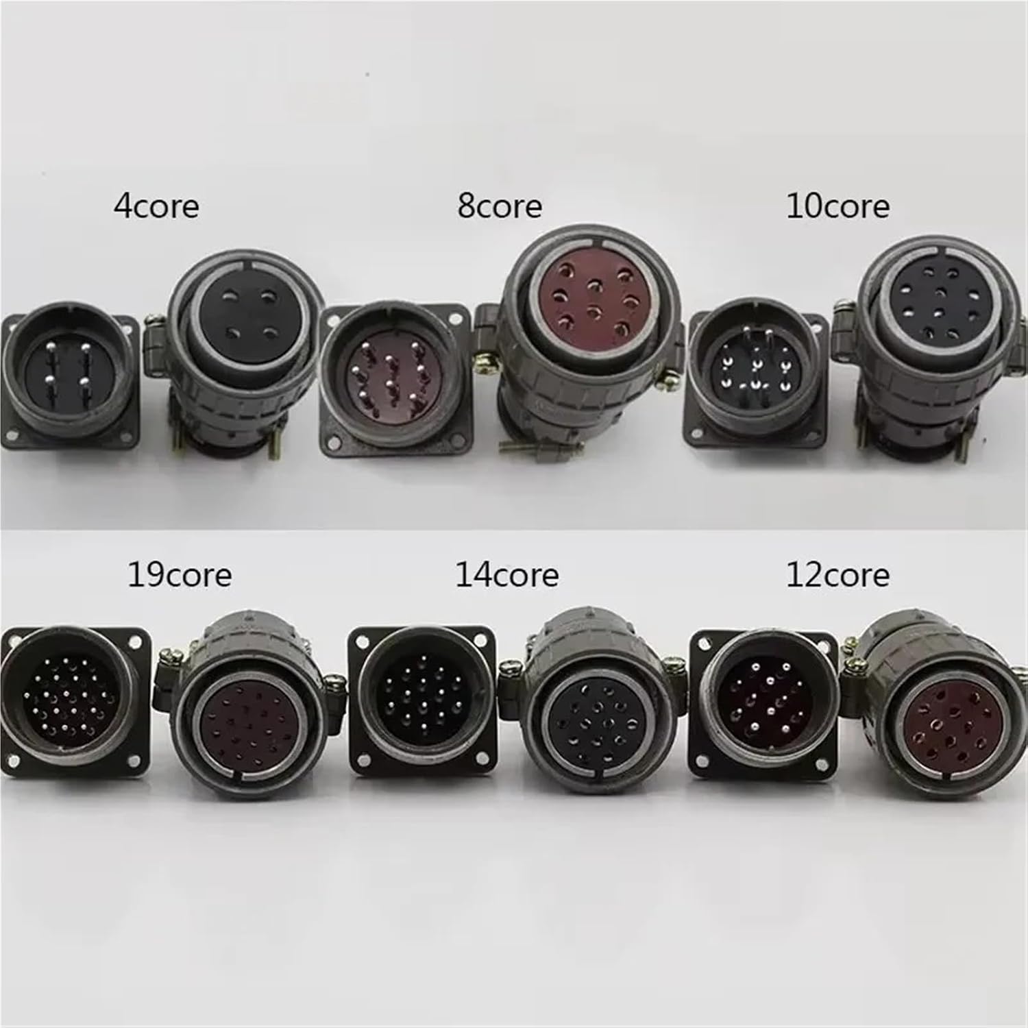 P32 Connectors 4, 8, 10, 12, 14, 19 Pins Mounting Dimensions 32 Mm 1Pcs(19 pins)
