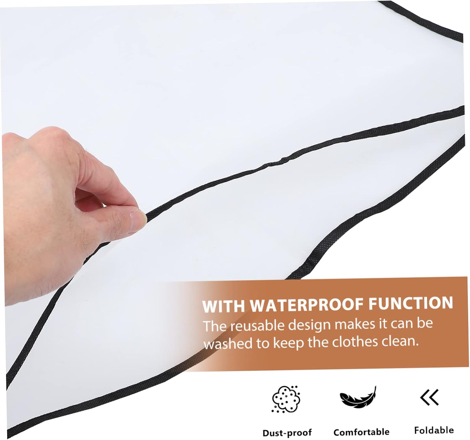 ABOOFAN 10pcs Dustproof Suit Covers Full Zipper Hanging Garment Bags Cover for Storage