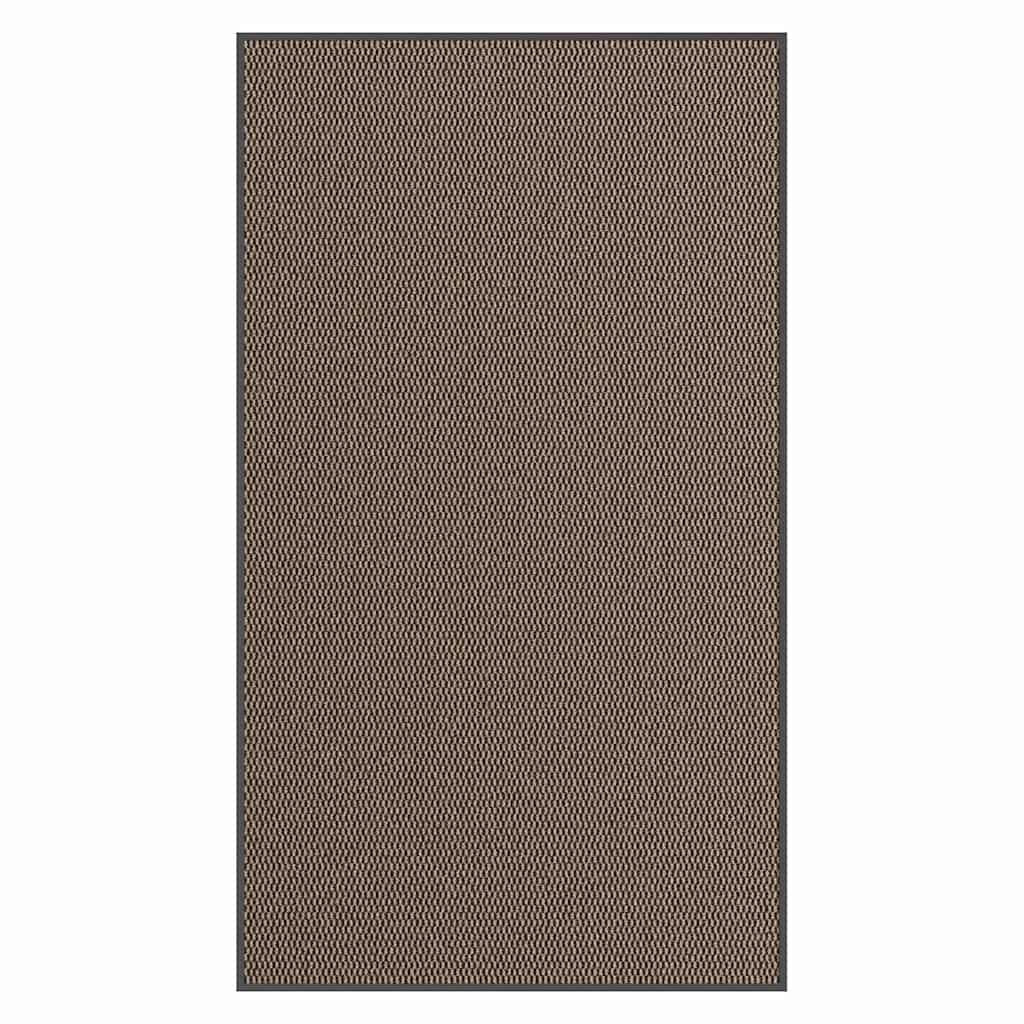 Paillasson d'entrée marron 115x200 cm tapis de sol intérieur et extérieur