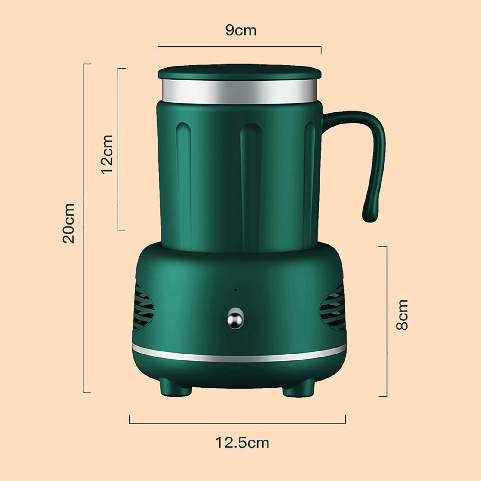 Elektrischer Kühlbecher,Kaffeeheizkühler,Getränkekühler,Tassenkühler,Schnellkühler,Home-Office-Kaltgetränkeautomat,tragbarer Mini-Getränkekühler,geeignet für Getränke,Cola,Bier,Wein Pink