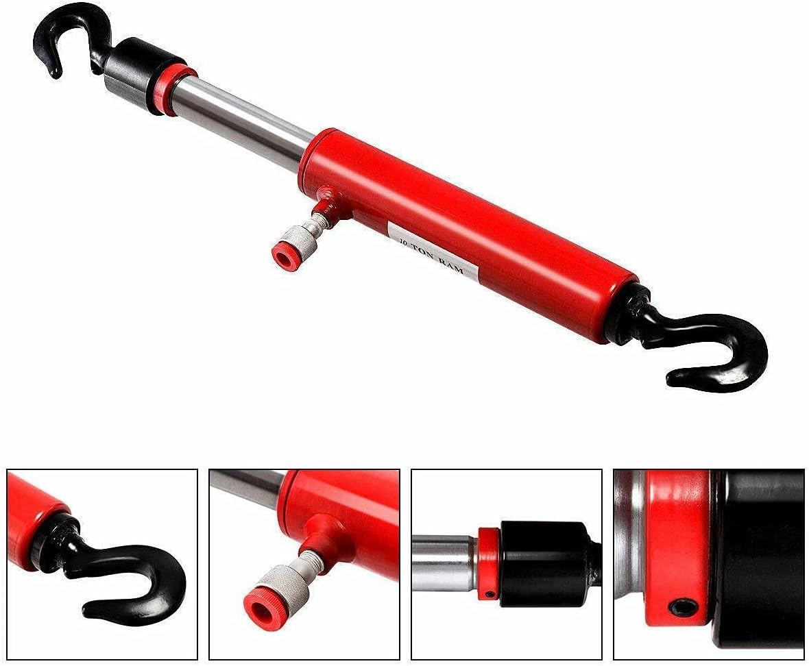 VCT 10 Ton 26" Long Hydraulic Pull Back Ram for Porta Power Tool Body Shop Frame Tools