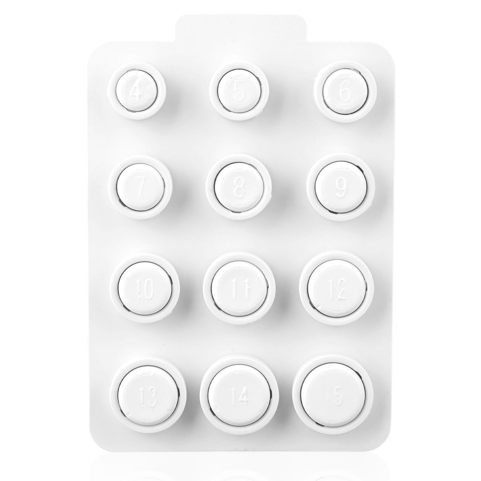 Kit di Misurazione Anello Intelligente 4-15 Bianco