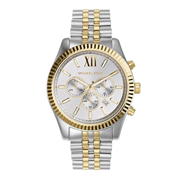 Michael Kors Lexington Mens Watch Stainless Steel Bracelet Watch for Men