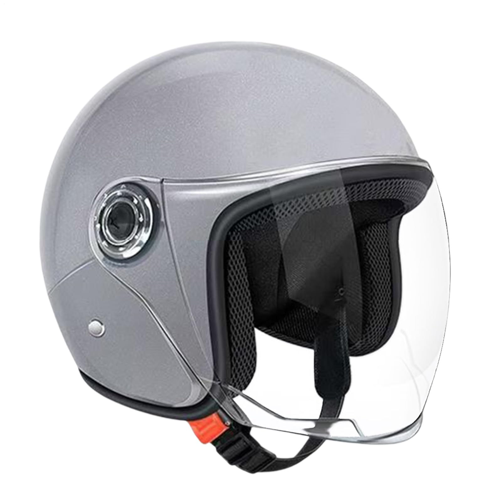 Casco Motociclista Grande, Casco Aperto per Adulti, Equipaggio Protettivo con Visiera per Avventura Pendolarismo Scooter Sportivo