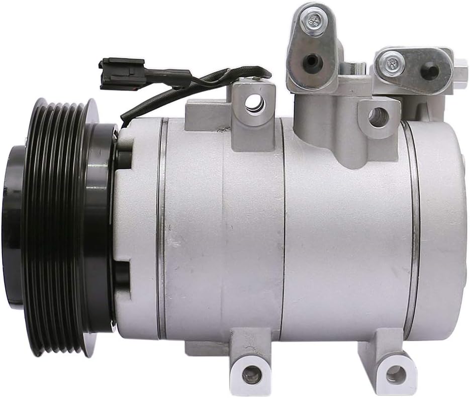 FKG AC Compressor and A/C Clutch 9770126300 Fit for 2001-2006 Hyundai Santa Fe 2.7L