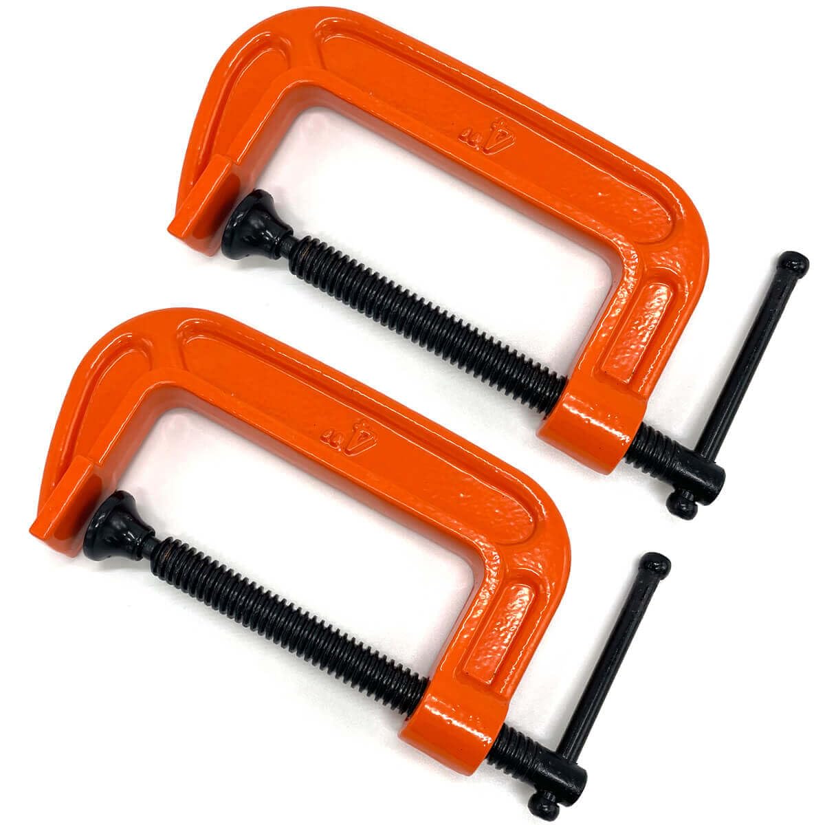 Zeromall 4 Inch C-Clamp Set (2-Pack)