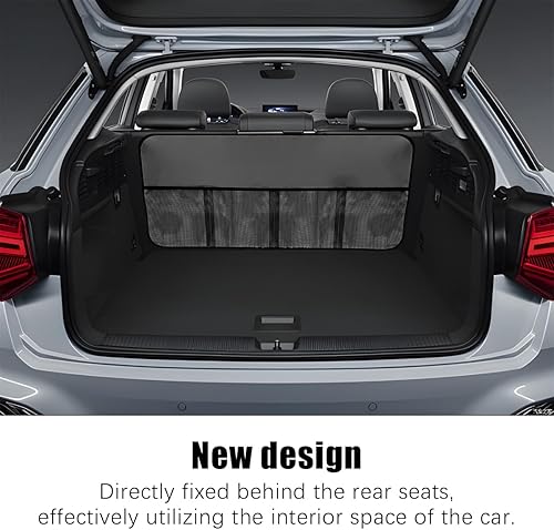 Miniatura 6 de Mandark Organizador de maletero de automóvil, bolsa de almacenamiento colgante para asiento trasero de vehículo de gran capacidad con 6 bolsillos,