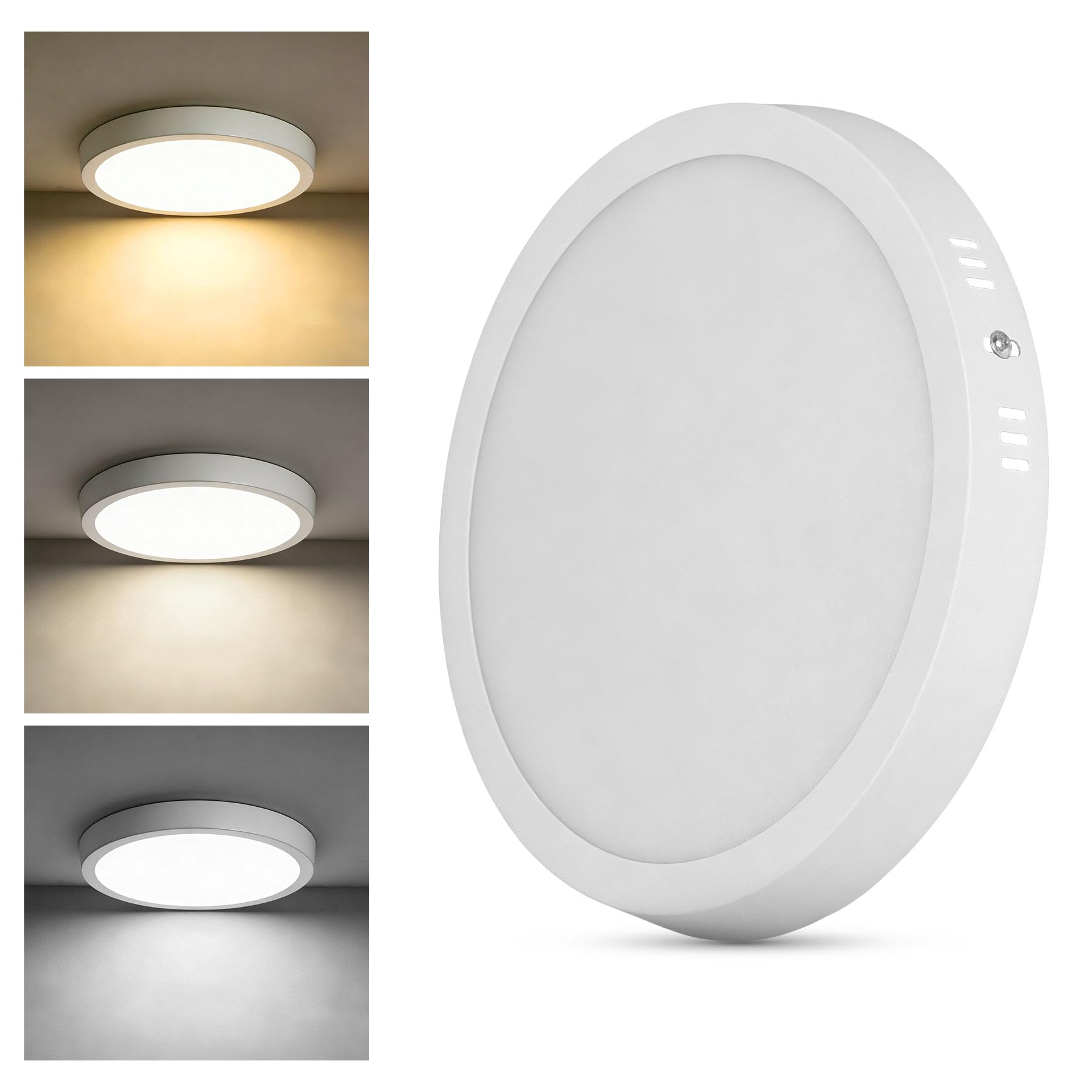 Lampy sufitowe 15 W Świetlówka LED do Ściany Dla Wnętrza,Nowoczesna Lampa Ścianowa Z Funkcją Pamięci, Idealna Dla Kuchni, Salonów I Korytarzy