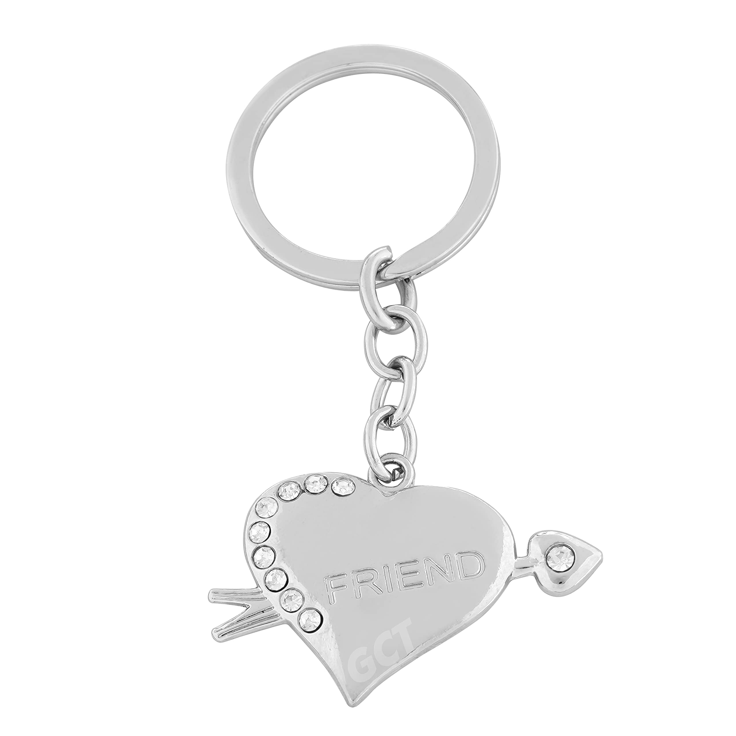 Love Heart Cupid Couple I Love You Valentine's Day (Parent) Metal Keychain for Girls Men Women-image-49