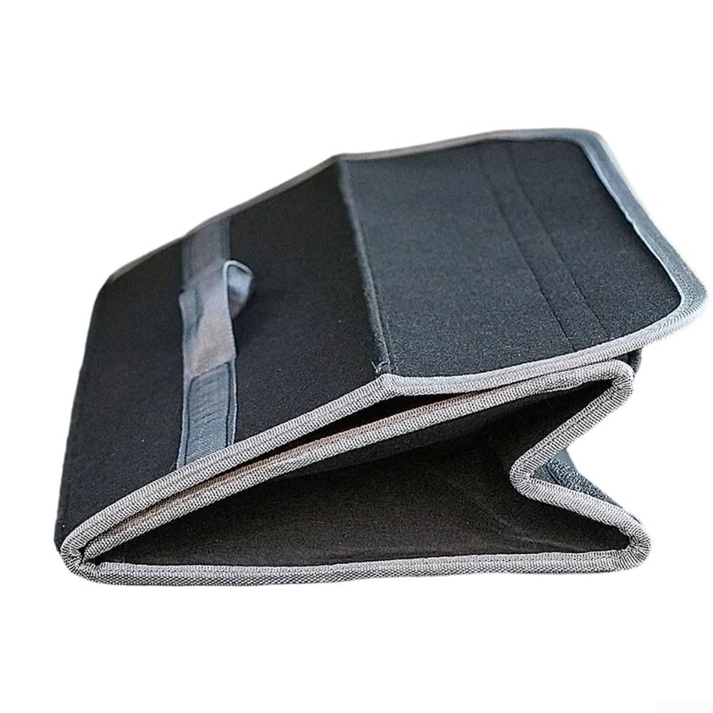 Auto Sitz Organizer Dunkelgrau Faserstoff Auto Sitz Organizer(3mm thick 50 * 15 * 24 Dark gray)