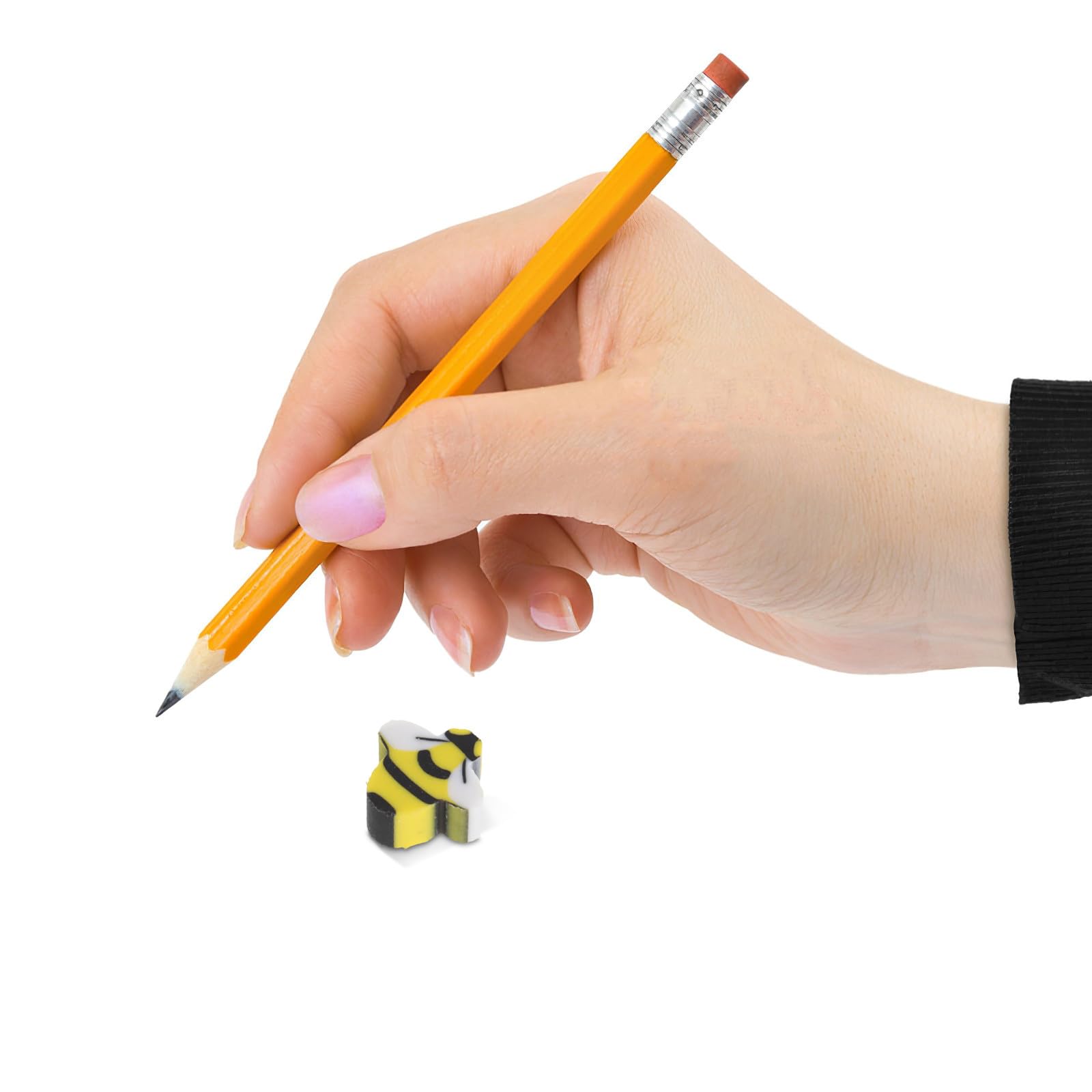 TOYANDONA Gomme D'abeille Jaune en Tpr pour Garçon et Filles, Mini Gomme pour École, pour Fournitures Scolaires et Activités Créatives