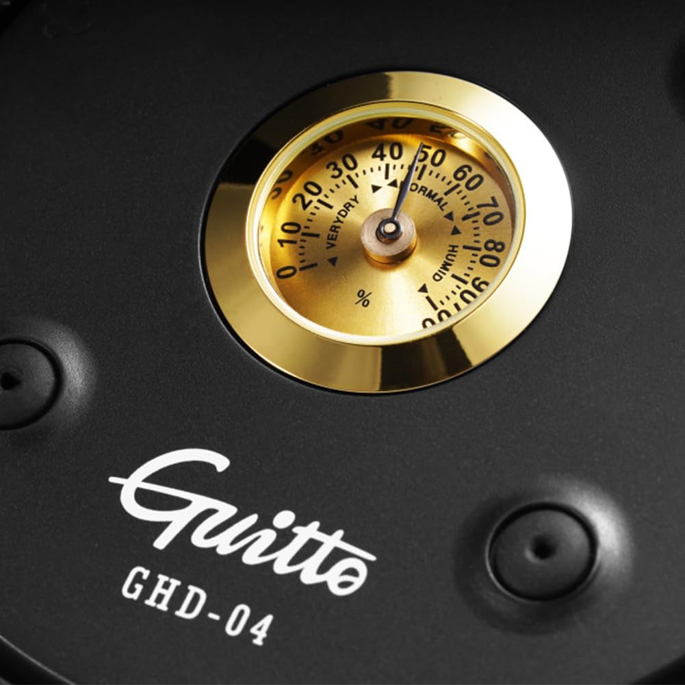 Cubierta acústica para humidificador de guitarra con higrómetro para el cuidado y mantenimiento de la guitarra