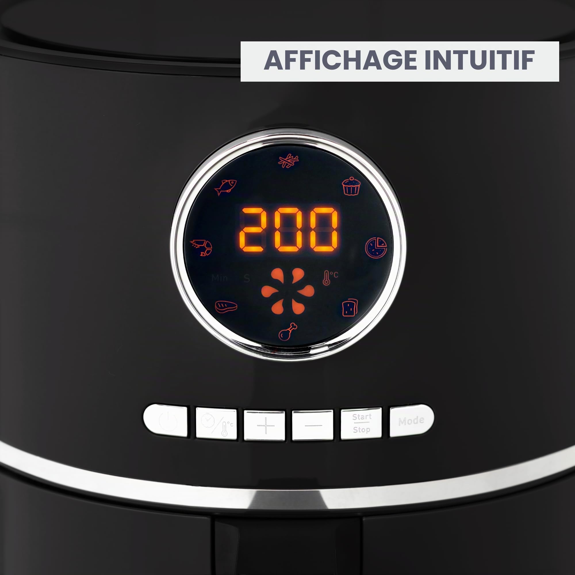 Friteuse à air chaud Moulinex Ultra Fry EZ111810 1600 W Noir
